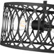 Arelyn 1 Light 13 inch Matte Black Indoor Semi-Flush Ceiling Light